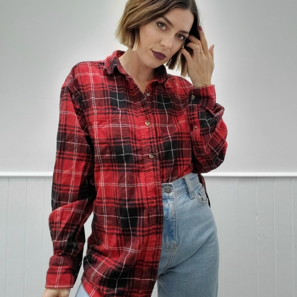 Classic Red and Black Flannel Long Sleeve - Picture 2 of 7